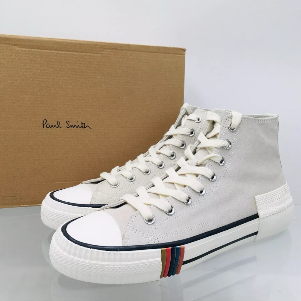 Paul Smith Kelvin Hi Top Suede Leather Trainers Men’s Size 10 M